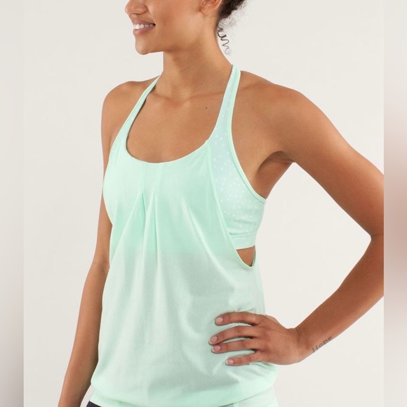 lululemon athletica Tops - Lululemon Practice Freely Tank Mint Green Top size 4